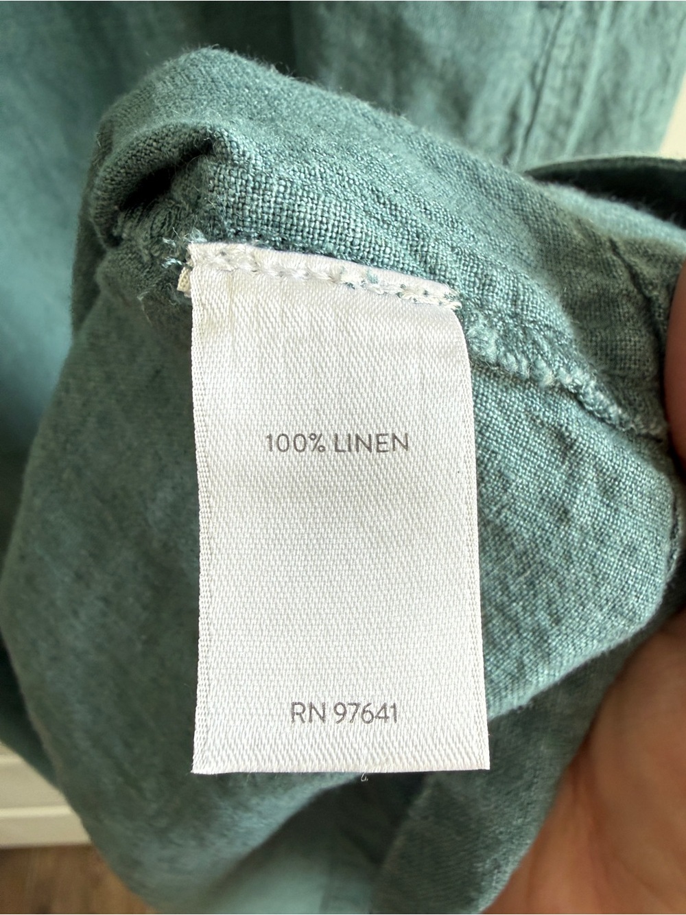J. Jill Pure Jill Linen Pintucked Maxi Dress Steele Blue Melange - Picture 7 of 8